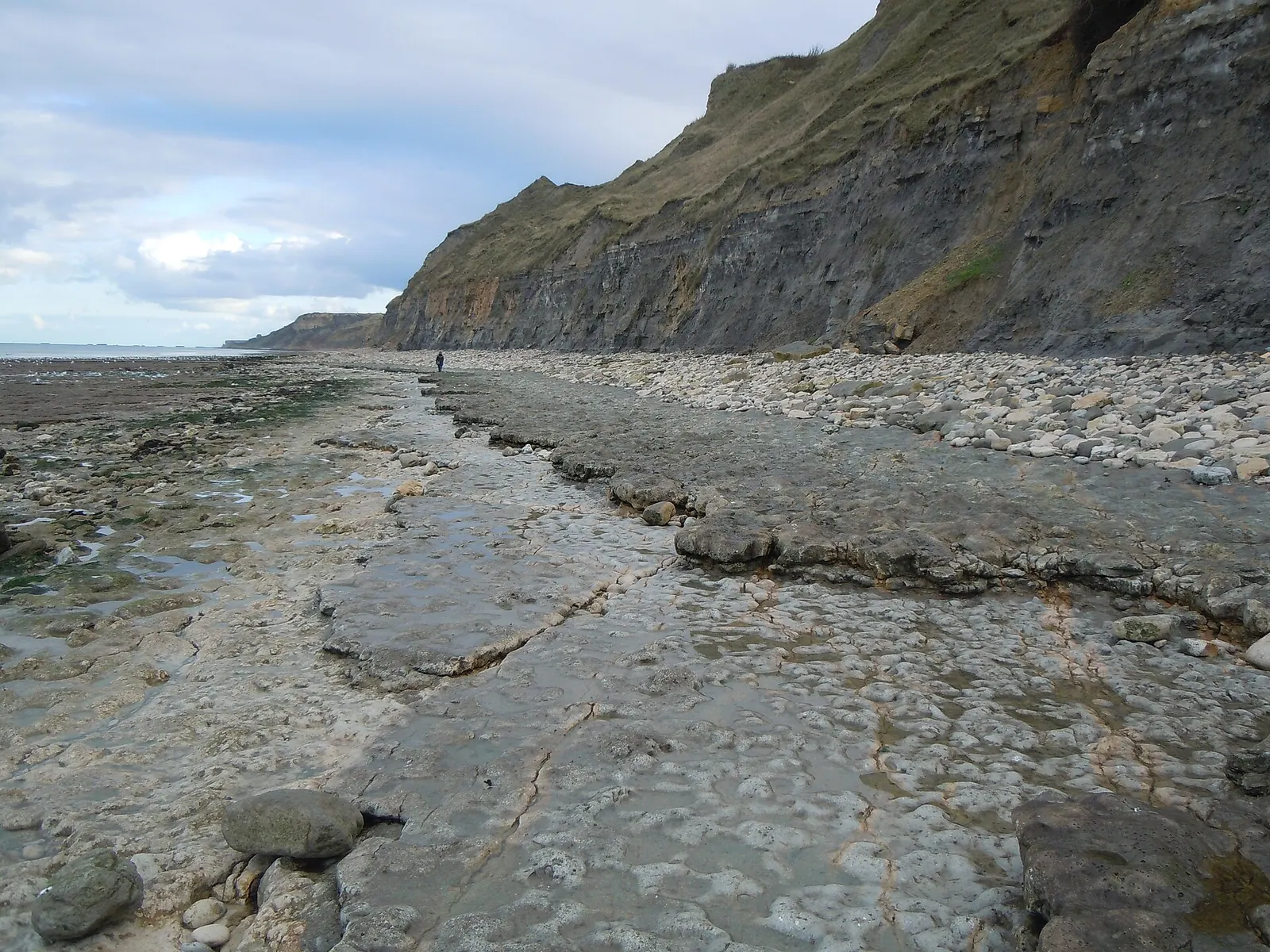 Les falaises littorales à l’est de Port-en-Bessin
